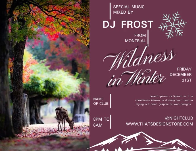 WINTER POSTER Template | PosterMyWall