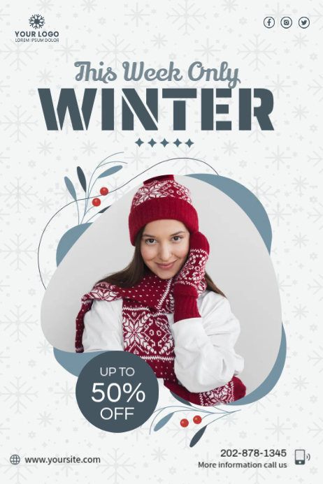 Winter Poster Template | PosterMyWall