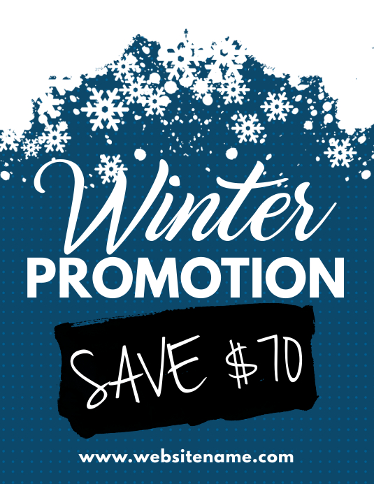 Winter Promo Winter Promotion Flyer Template | PosterMyWall