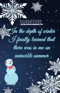 winter quote Boulevardzeitung template