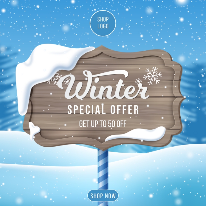 winter sale ad Template | PosterMyWall