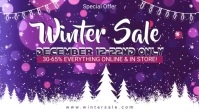 Winter Sale Advertisement Facebook Video Facebook-covervideo (16:9) template