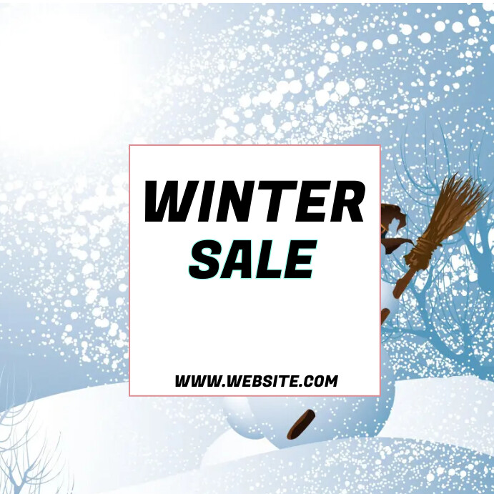 Winter sale Instagram Post template
