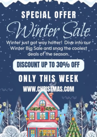 Winter Sale A4 template