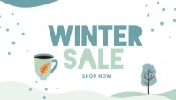 Winter Sale En-tête de blog template