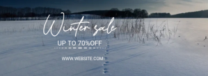 Winter sale Facebook-Cover template