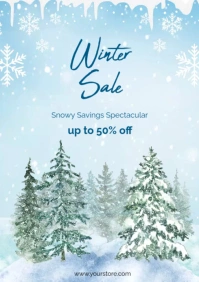 Winter sale A2 template