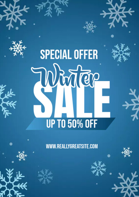 Winter Sale Template PosterMyWall