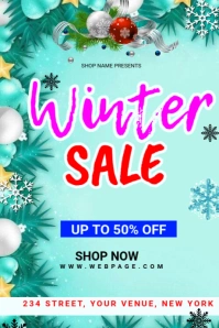 Winter sale Grafica Tumblr template