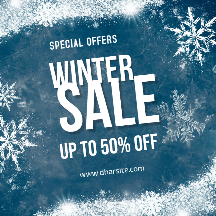 Winter sale Template | PosterMyWall
