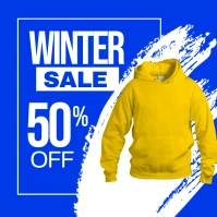 winter sale Instagram Post template