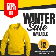 winter sale Instagram Post template