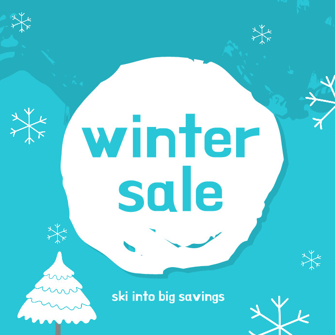 Winter Sale Instagram Post template