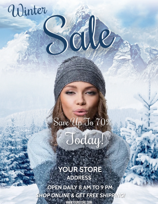 WINTER SALE Template PosterMyWall
