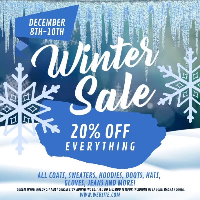 Customize 2,760+ Winter Poster Templates | PosterMyWall