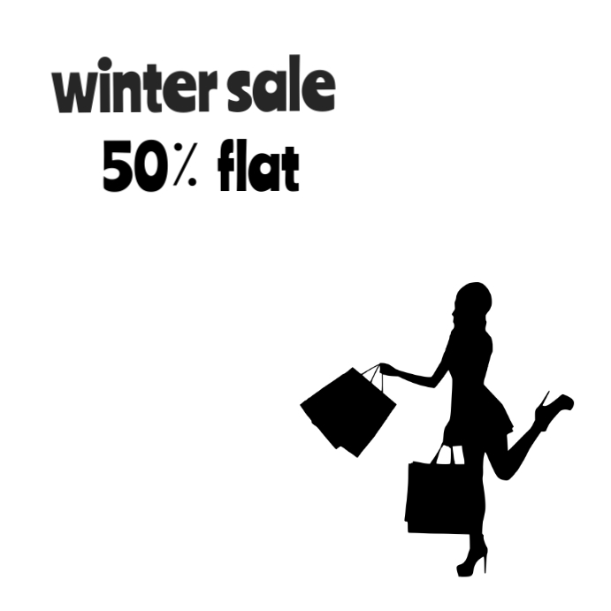 Winter sale Template PosterMyWall