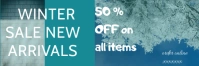 winter sale Banner 2 x 6 template