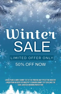 Winter Sale Tabloid template