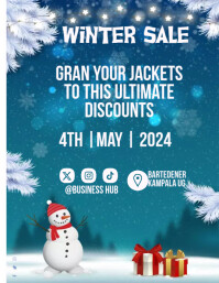 winter sale Flyer (US Letter) template