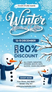 Winter Sale Instagram Story template