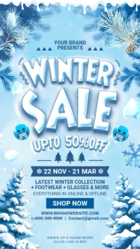 Winter Sale Display Template Instagram Story