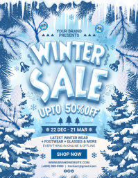 Winter Rent Promo Flyer Winter Market Flyer Template | PosterMyWall