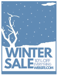 customizable design templates for winter sale postermywall winter sale flyer