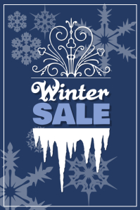 winter sale signs