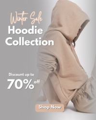 Winter Sale Instagram Portrait template