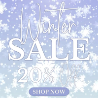 Winter Sale Instagram Post template