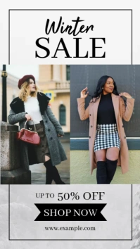 Winter Sale Instagram Story template