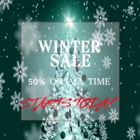 WINTER SALE INVATION Logótipo template