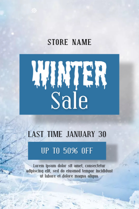 Winter sale offer card template (1) Tumblr Graphic