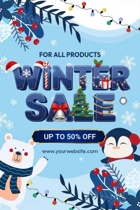 Winter Sale Offer Template | PosterMyWall