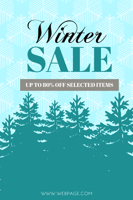 winter sale flyer template postermywall winter sale flyer