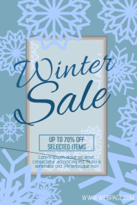 customizable design templates for winter sale flyer template winter sale flyer