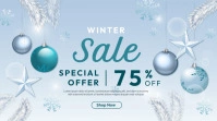 Winter Sale Special Offer Banner Display digitale (16:9) template
