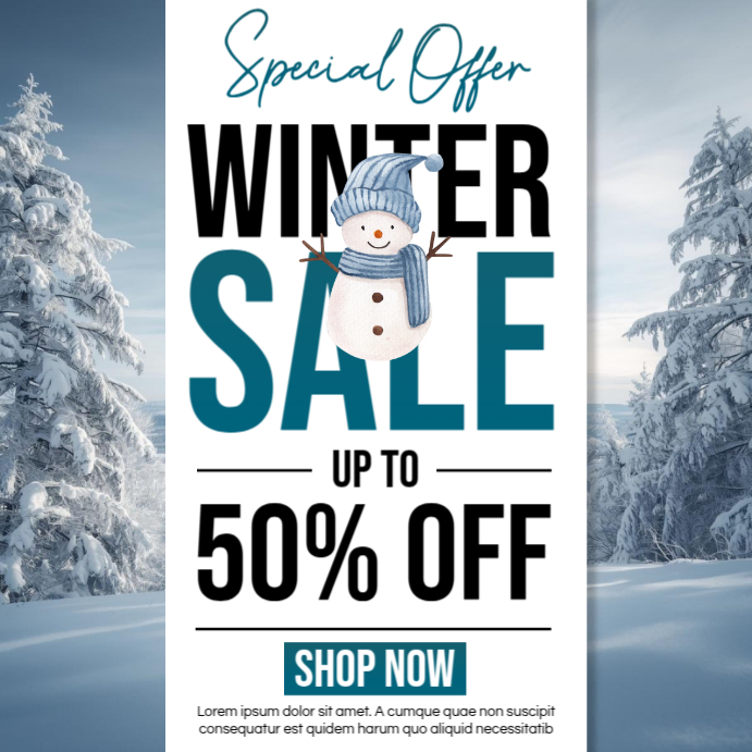 Winter Sale Special Offer Template | PosterMyWall