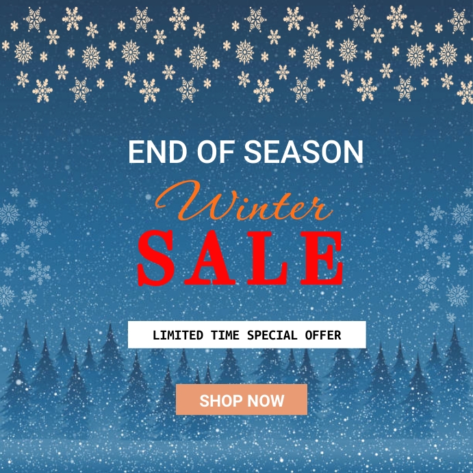 Successful winter sale planning guide with customers shopping and saving