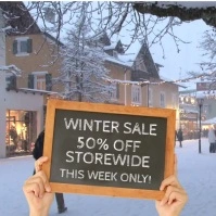 Winter Sale Video Promo Template Quadrado (1:1)
