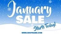 Winter Sale Video Template Ecrã digital (16:9)