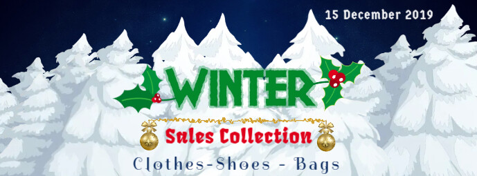 Winter Sales Collection Facebook Cover Template Postermywall