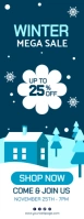 Winter sales template Halbe Seite Letter