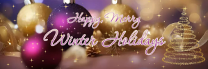 Winter Season's greetings E-mail-overskrift template