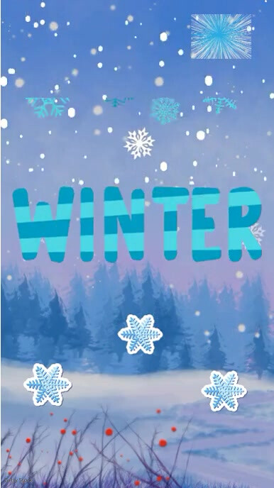Winter season Vídeo do TikTok template