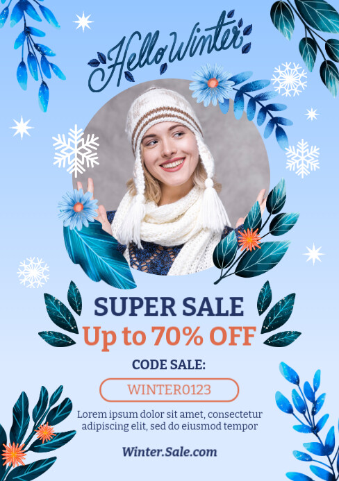 Winter season poster template | PosterMyWall