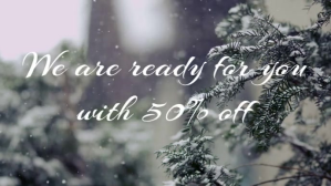 Winter shopping Facebook-omslagvideo (16: 9) template