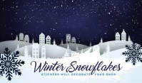 Winter Snowflakes Shop Tanda template