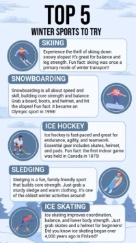 Winter Sport Ads Instagram Story template