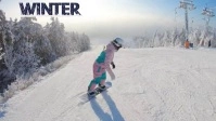 Winter sports YouTube Thumbnail template